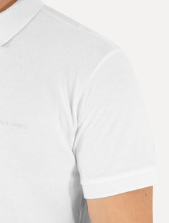 Polo Aramis Masculina Piquet Lisa 3D Rubber Logo Branca