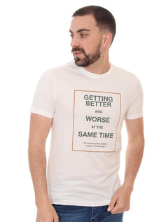 Camiseta Sergio K Masculina Better And Worse Off-White