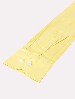 Camisa Ellus Masculina Tricoline LY Classic Anatomic Amarela