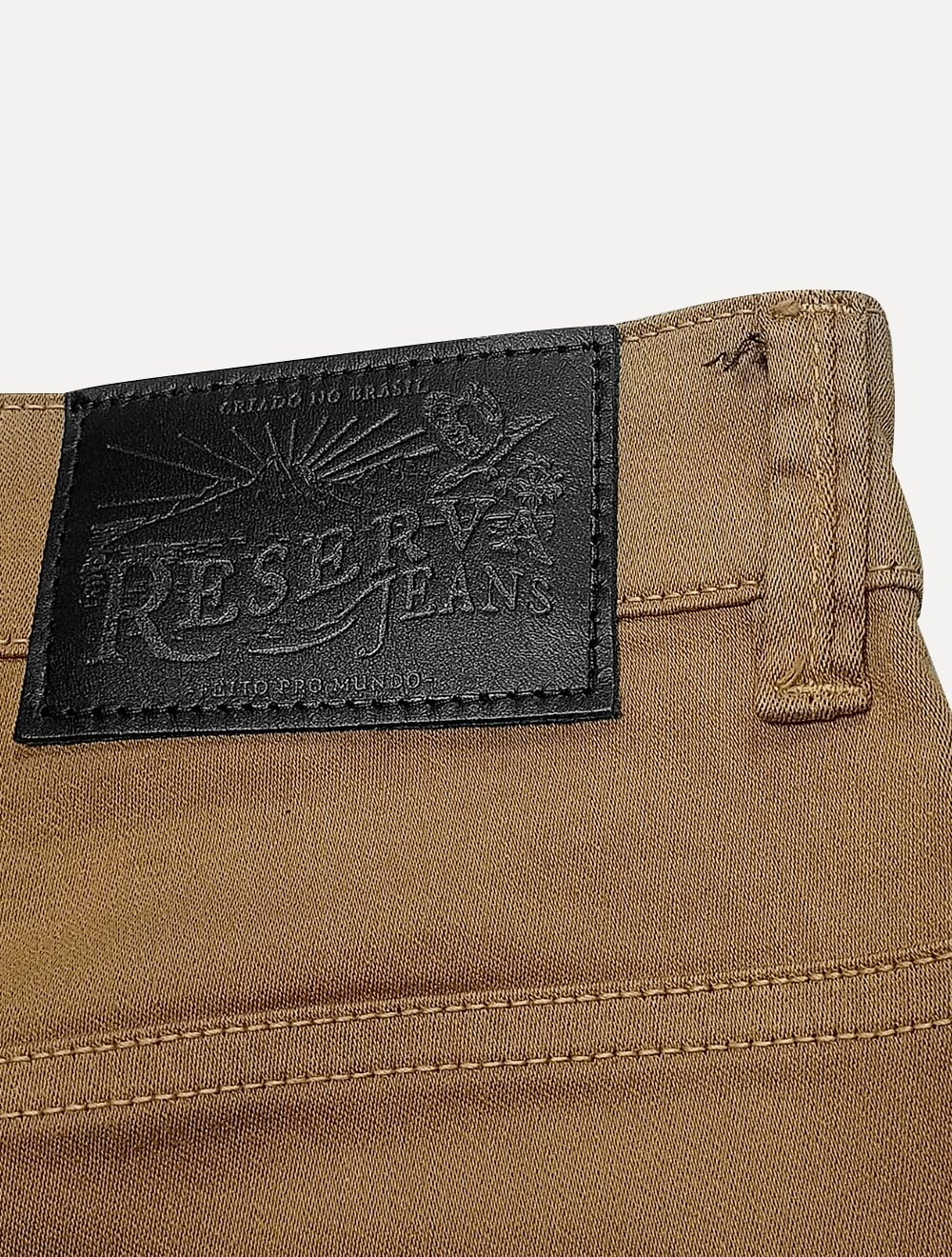 Calça Reserva Jeans Masculina Skinny Color Five Pockets Cáqui