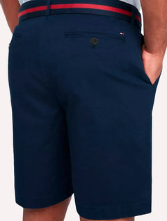 Bermuda Tommy Hilfiger Masculina de Sarja Stretch Azul Marinho