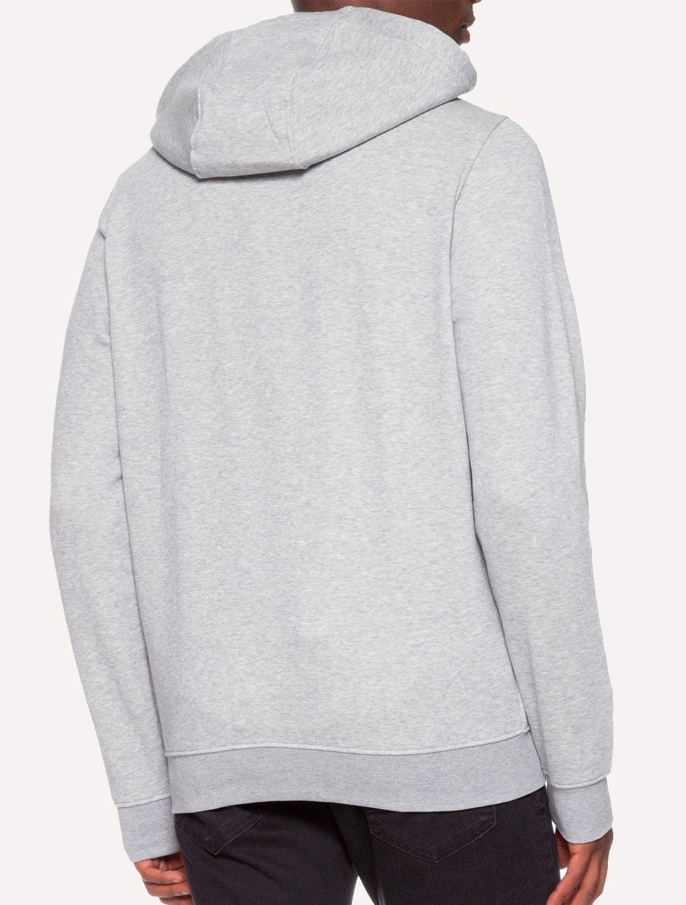 Moletom Tommy Hilfiger Masculino Flag Logo Zip-Through Hoody Cinza Mescla