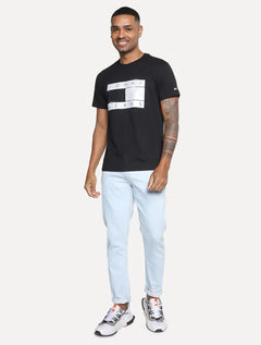 Camiseta Tommy Jeans Masculina Classic Spray Flag Preta