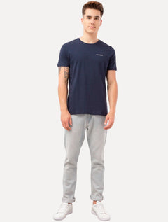 Camiseta Guess Masculina Light Small Silk Logo Azul Marinho