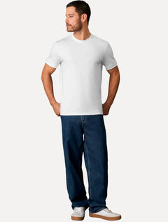Camiseta Calvin Klein Masculina Malhão Com Punhos Branca