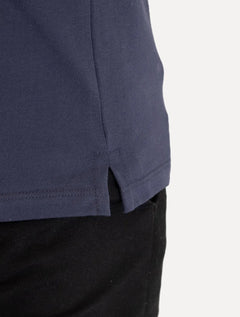 Polo Dudalina Piquet Essentials Cotton Basica Modal Azul Marinho