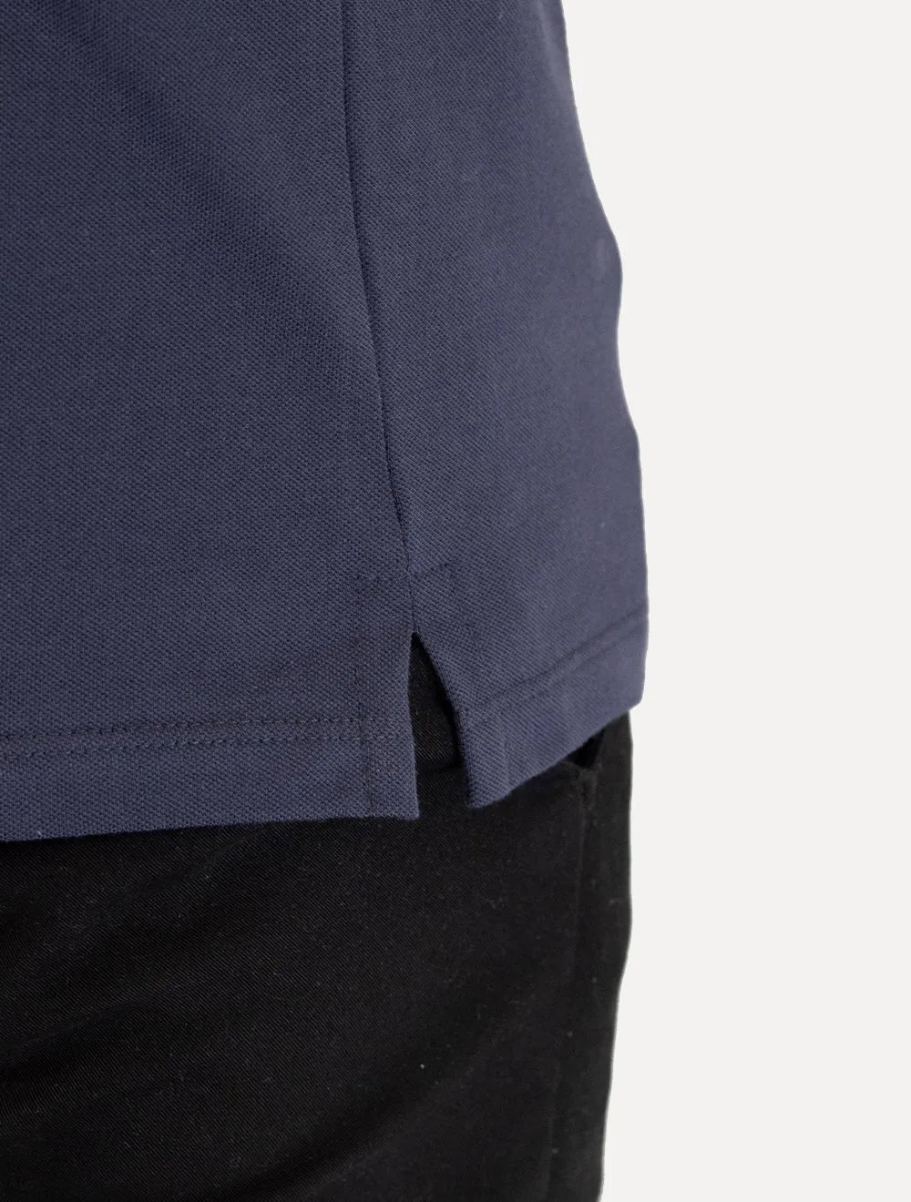 Polo Dudalina Piquet Essentials Cotton Basica Modal Azul Marinho