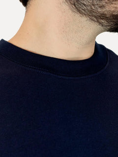 Moletom Ellus Masculino Crewneck Regular Basic Easa Azul Marinho