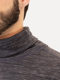 Blusa Calvin Klein Jeans Masculina Tricot Flamê Chumbo Mescla