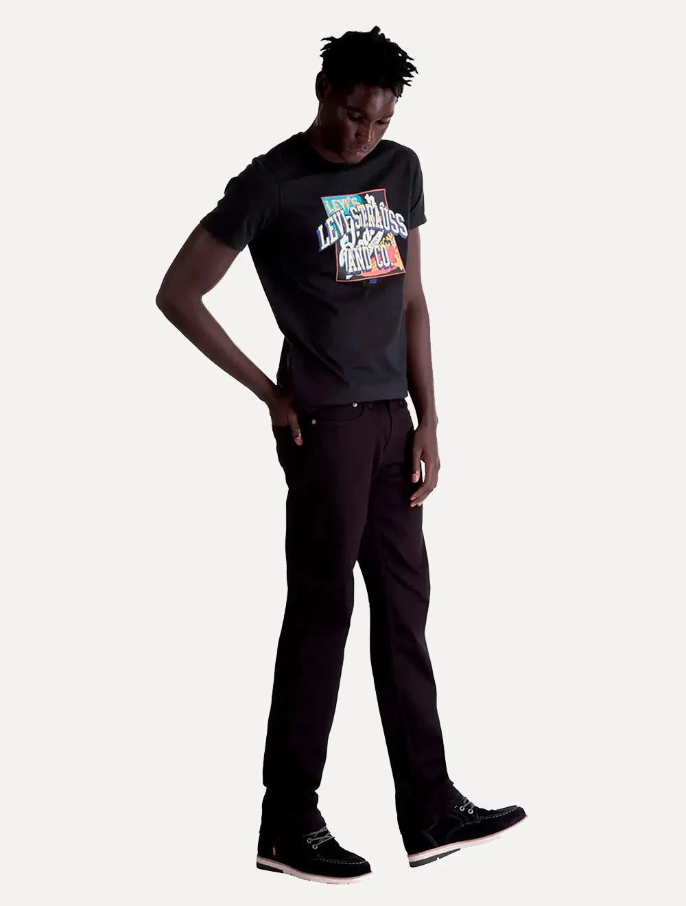 Calça Jeans Levis 514 Straight Preta