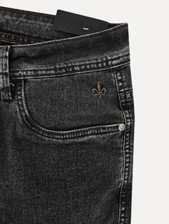 Calça Dudalina Jeans Masculina Straight Classica Forall Preta