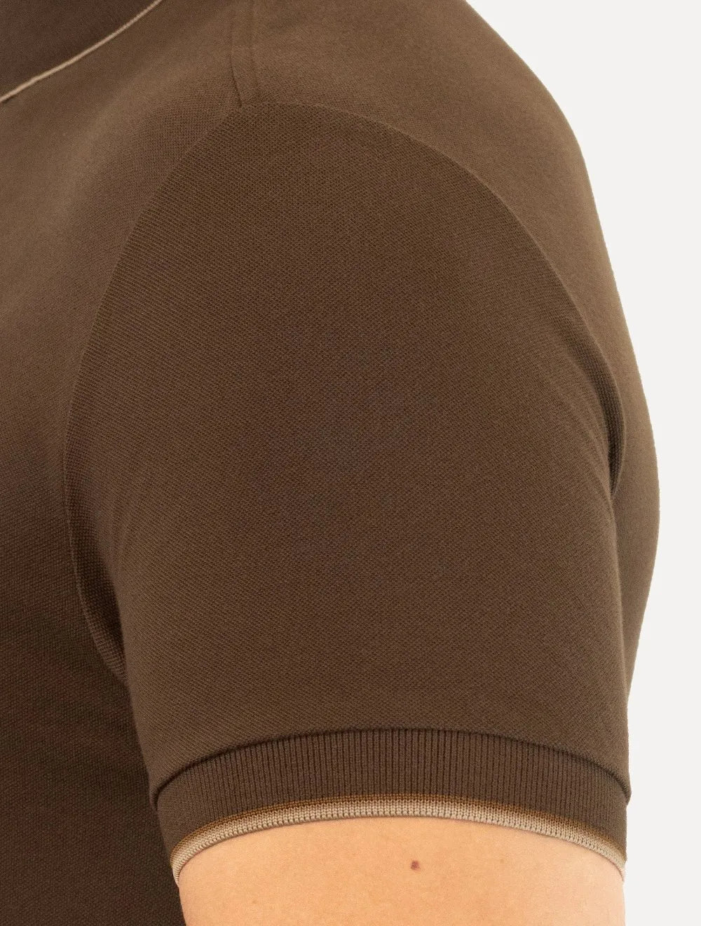 Polo Aramis Masculina Piquet Inner Frieze Marrom