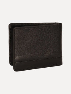 Carteira Calvin Klein Masculina Couro Textura Recorte Logo Marrom