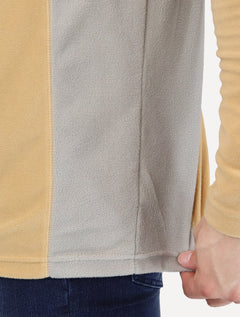 Blusa Columbia Masculina Klamath Range II Half Zip Amarelo Ocre