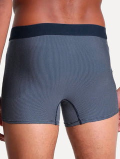 Cueca Mash Boxer Microfibra Risca de Giz Azul Marinho