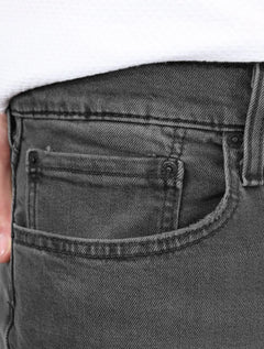 Calça Levis Jeans Masculina 512 Slim Taper Stretch Stanging Cinza Escuro