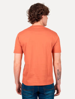 Camiseta Aleatory Masculina Navy Icon Terracota