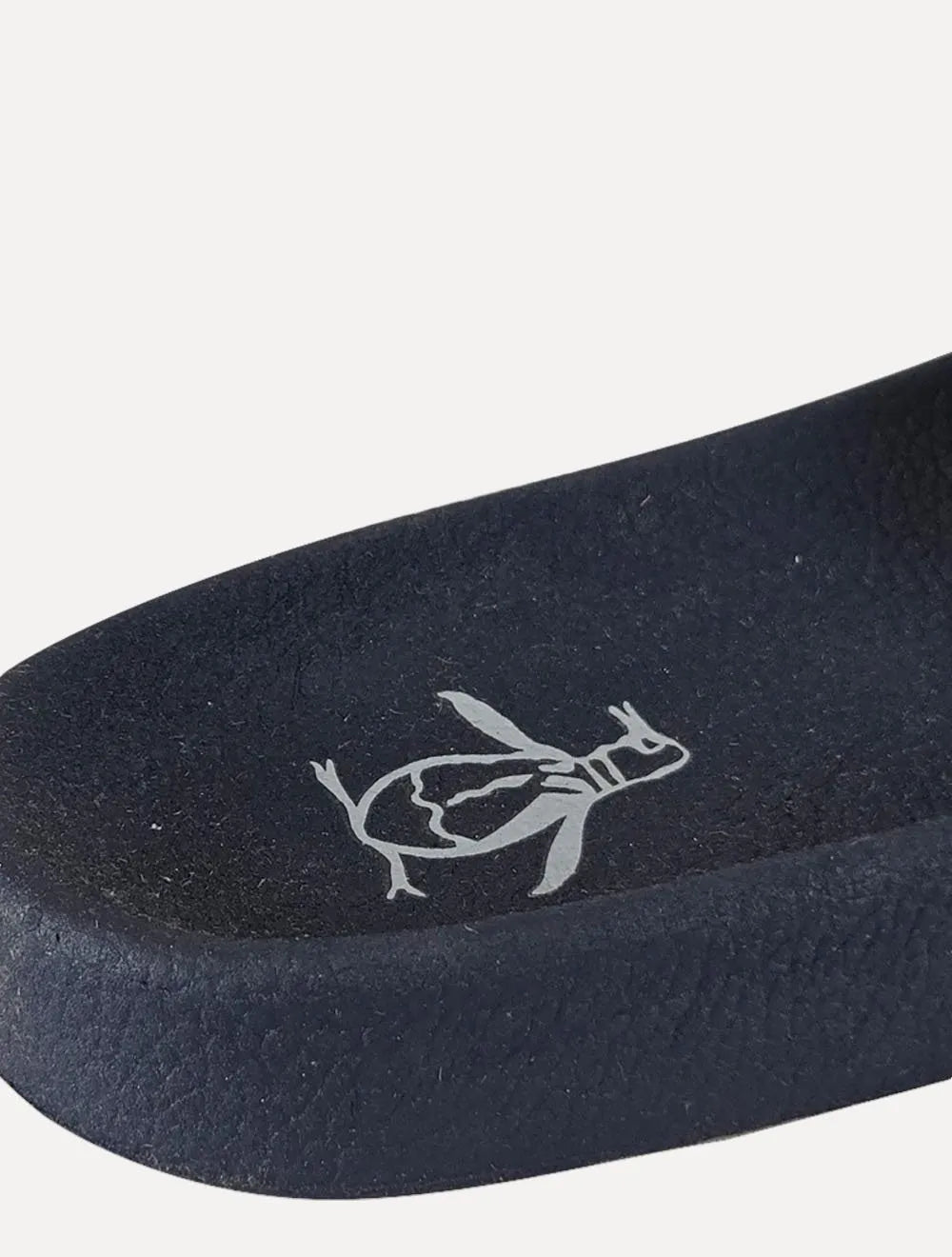 Chinelo Original Penguin Masculino Slide Lateral Lettering Azul Marinho