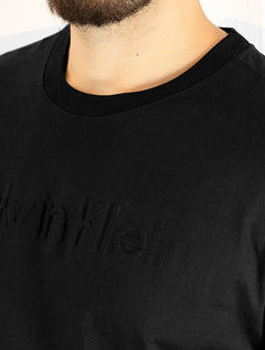 Camiseta Calvin Klein Masculina CK Embossing Preta