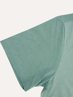 Camiseta Dudalina Masculina Sport Double Stripes Verde Claro