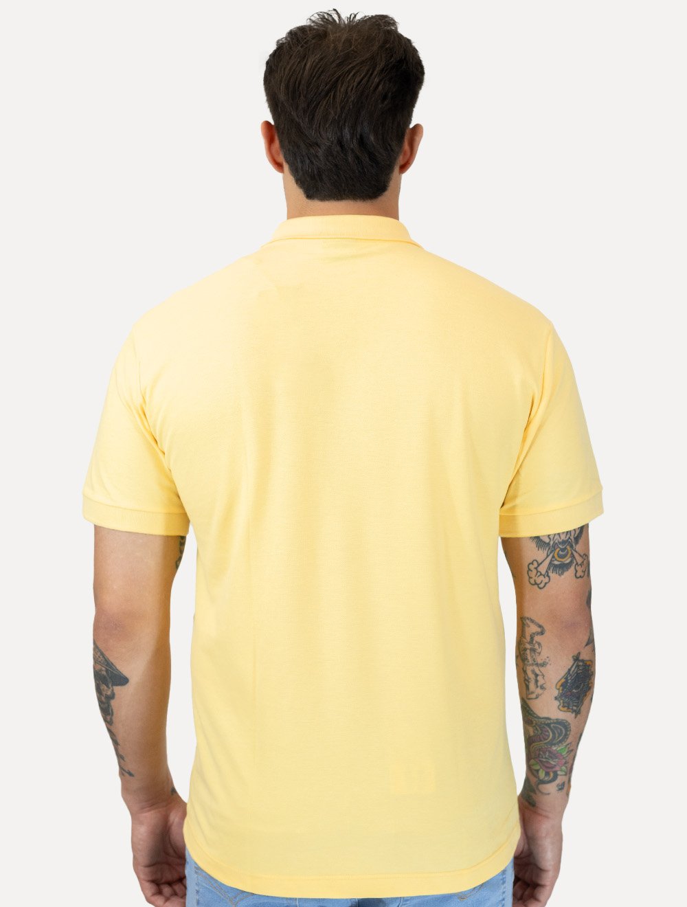 Polo Aramis Masculina Piquet Lisa Mono Icon Amarela