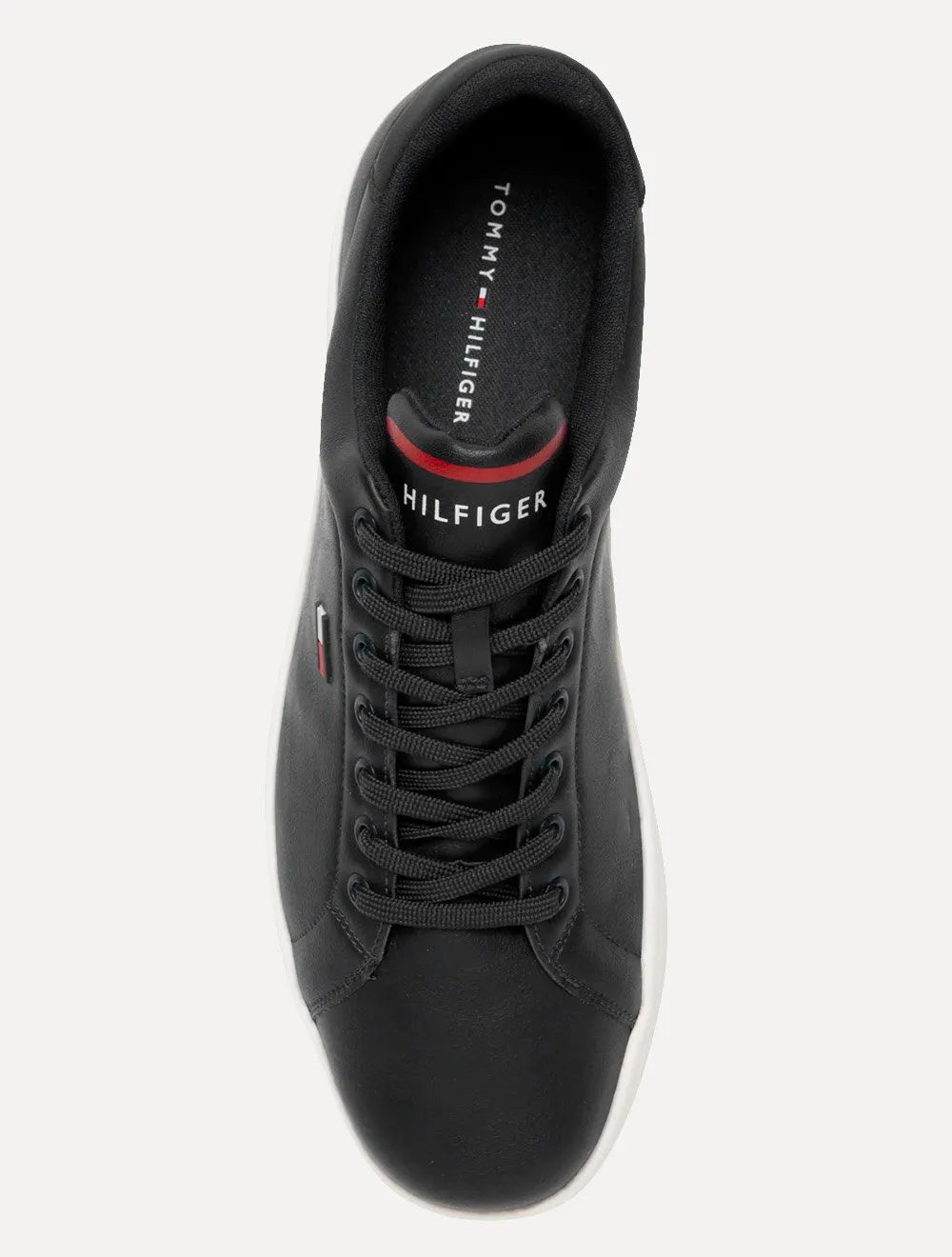 Tênis Tommy Hilfiger Masculino Flag Low Cut-Lace Up Preto