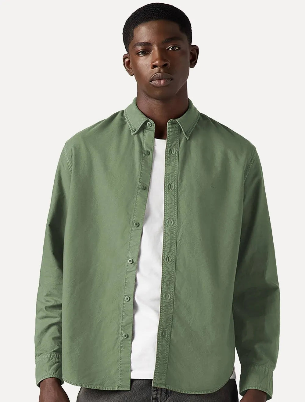 Camisa Levis Masculina Relaxed Oxford Authentic Button Down Verde