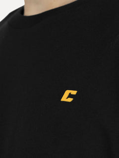 Camiseta Colcci Masculina Basica Logo Minimalista Preta