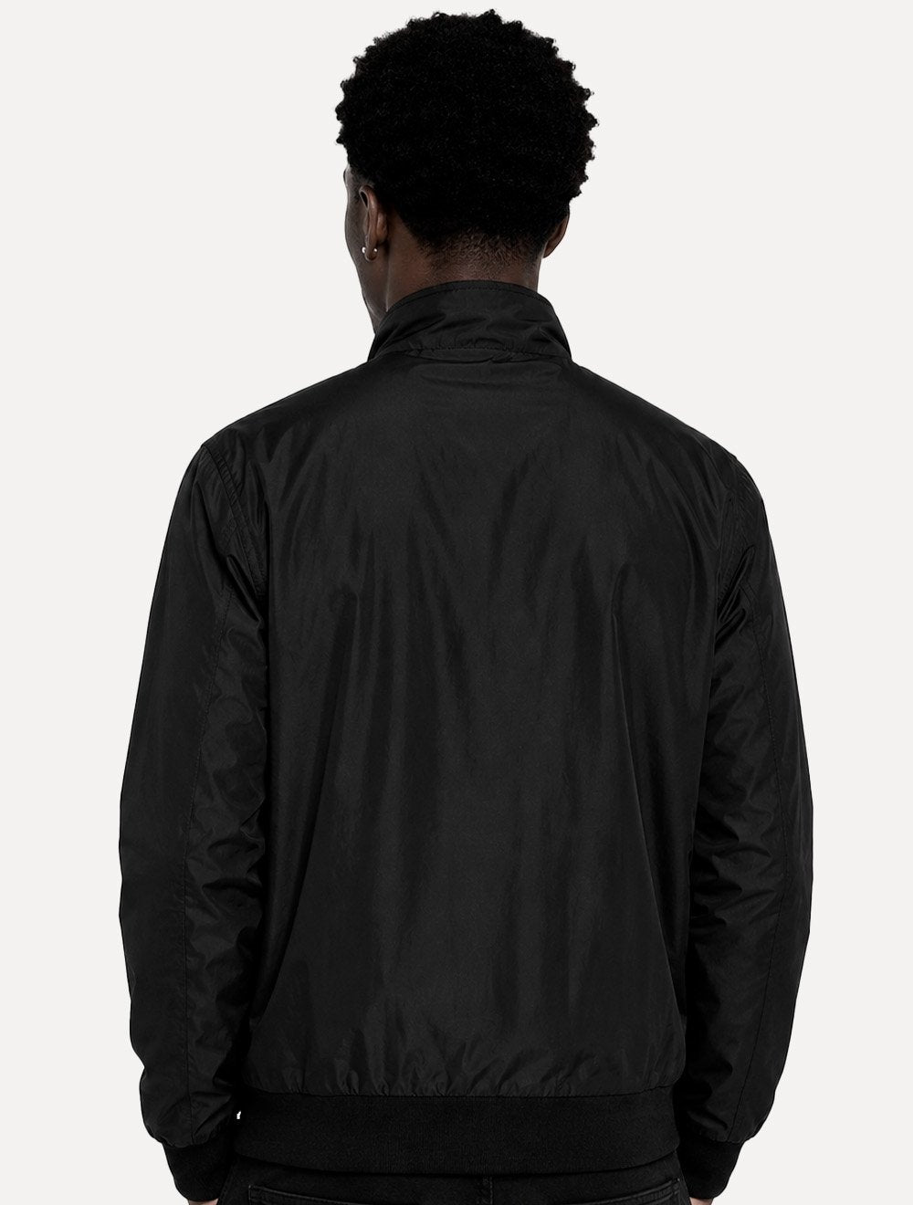 Jaqueta Ellus Masculina Nylon Padding Bomber Preta