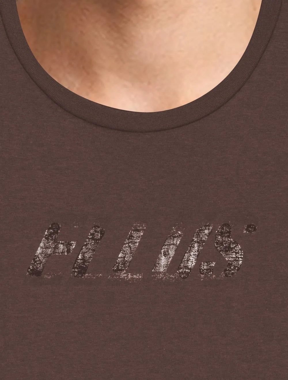 Camiseta Ellus Cotton Fine Dots Classic Marrom