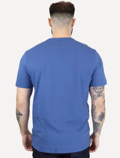 Camiseta Aramis Masculina Basic Lisa Mono Icon Azul Royal