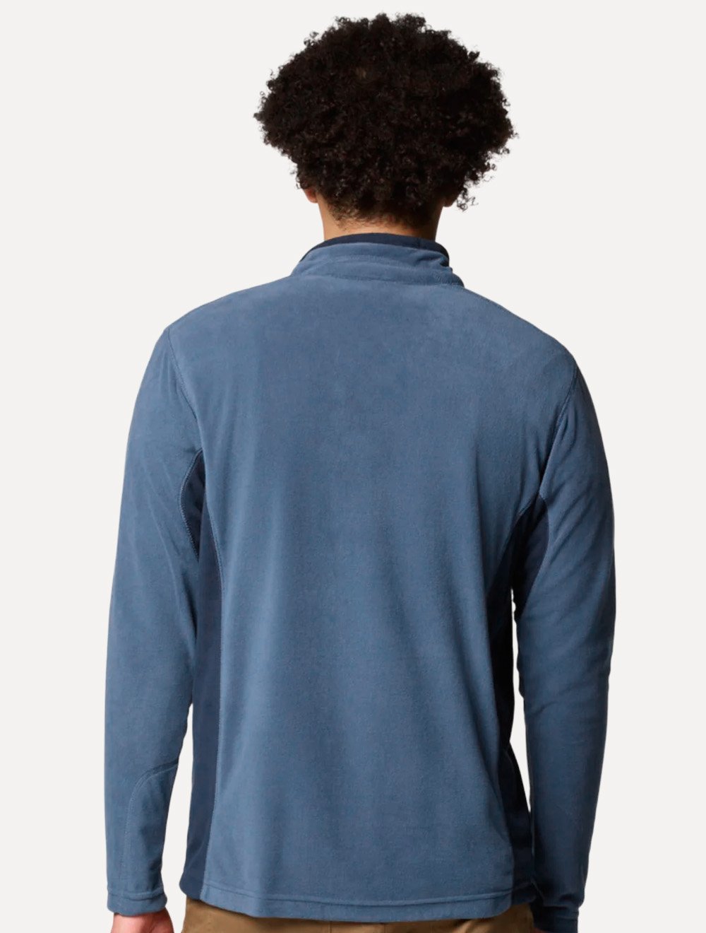 Blusa Columbia Masculina Klamath Range II Half Zip Azul