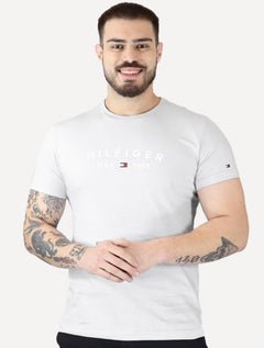 Camiseta Tommy Hilfiger Masculina Fathers Arc USA Off-White