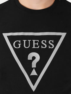 Camiseta Guess Masculina Classic Logo Embossed Preta