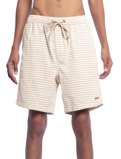 Bermuda Calvin Klein Jeans Sarja Cordão Tag Off-White