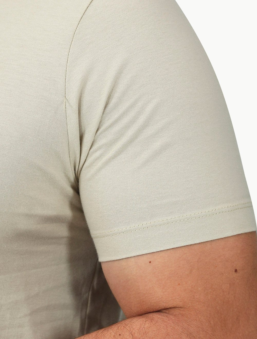Camiseta Aramis Masculina Basic Lisa Mono Icon Areia