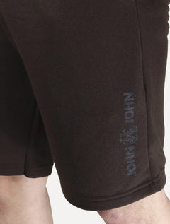 Bermuda John John Masculina Moletom New Basic Print Marrom Médio