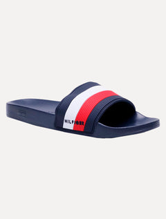 Chinelo Tommy Hilfiger Masculino Slide Marco 18D Azul Marinho
