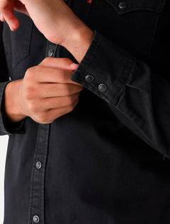 Camisa Levis Masculina Jeans Classic Western Standard Preta