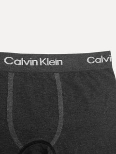 Cuecas Calvin Klein Trunk Seamless Viscose Logo Mescla Chumbo e Cinza Claro Pack 2UN