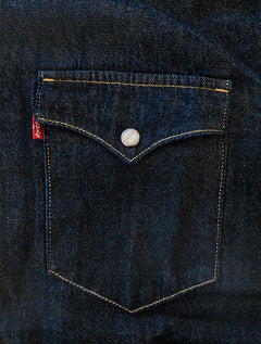 Camisa Levis Masculina Jeans Classic Western Standard Escura