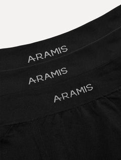 Cuecas Aramis Boxer Sem Costuras Pretas Pack 3UN