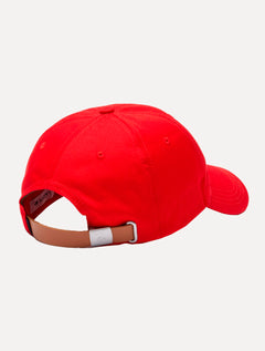 Boné Lacoste Gabardine Big Croco Vermelho