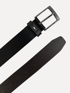 Cinto Tommy Hilfiger Masculino Couro Adan Leather Preto