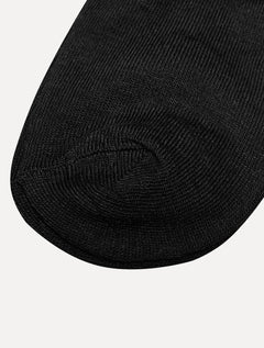 Meias Masculinas Cano Curto Cotton Pretas Pack 3 Pares