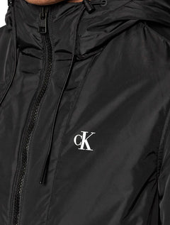 Jaqueta Calvin Klein Jeans Masculina Reciclada Chest Logo Preta