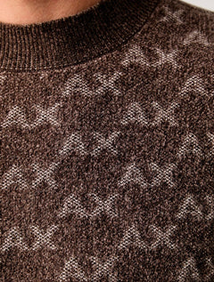 Pulôver Armani Exchange Masculino Regular Marrom