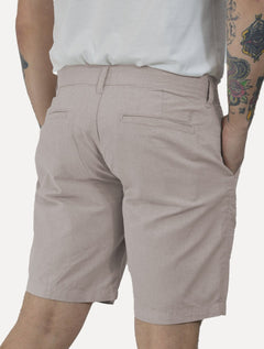 Bermuda Sergio K Masculina Chino Sarja Elastano Cinza