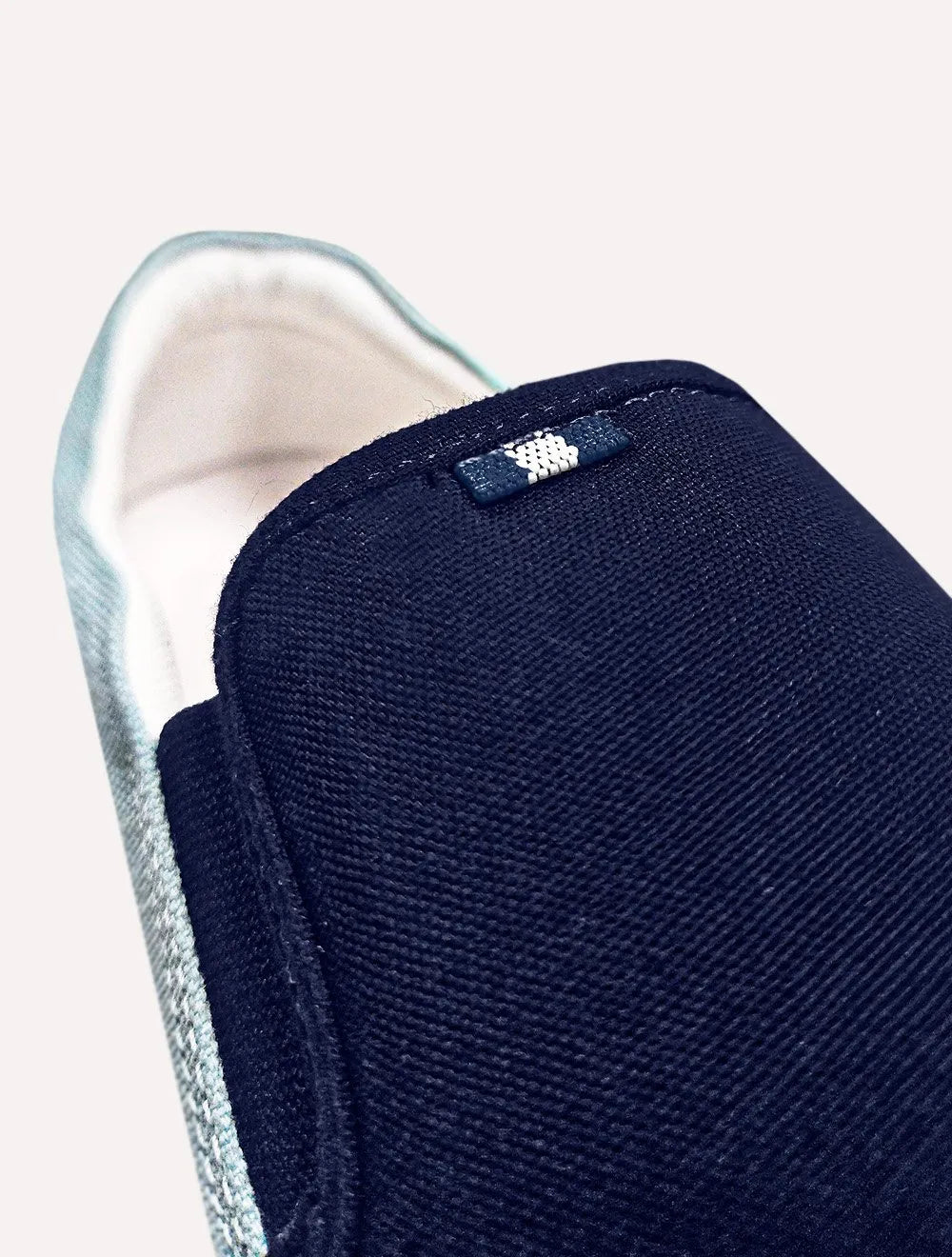 Tênis Nautica Masculino Slip On Lona Azul Marinho/Turquesa