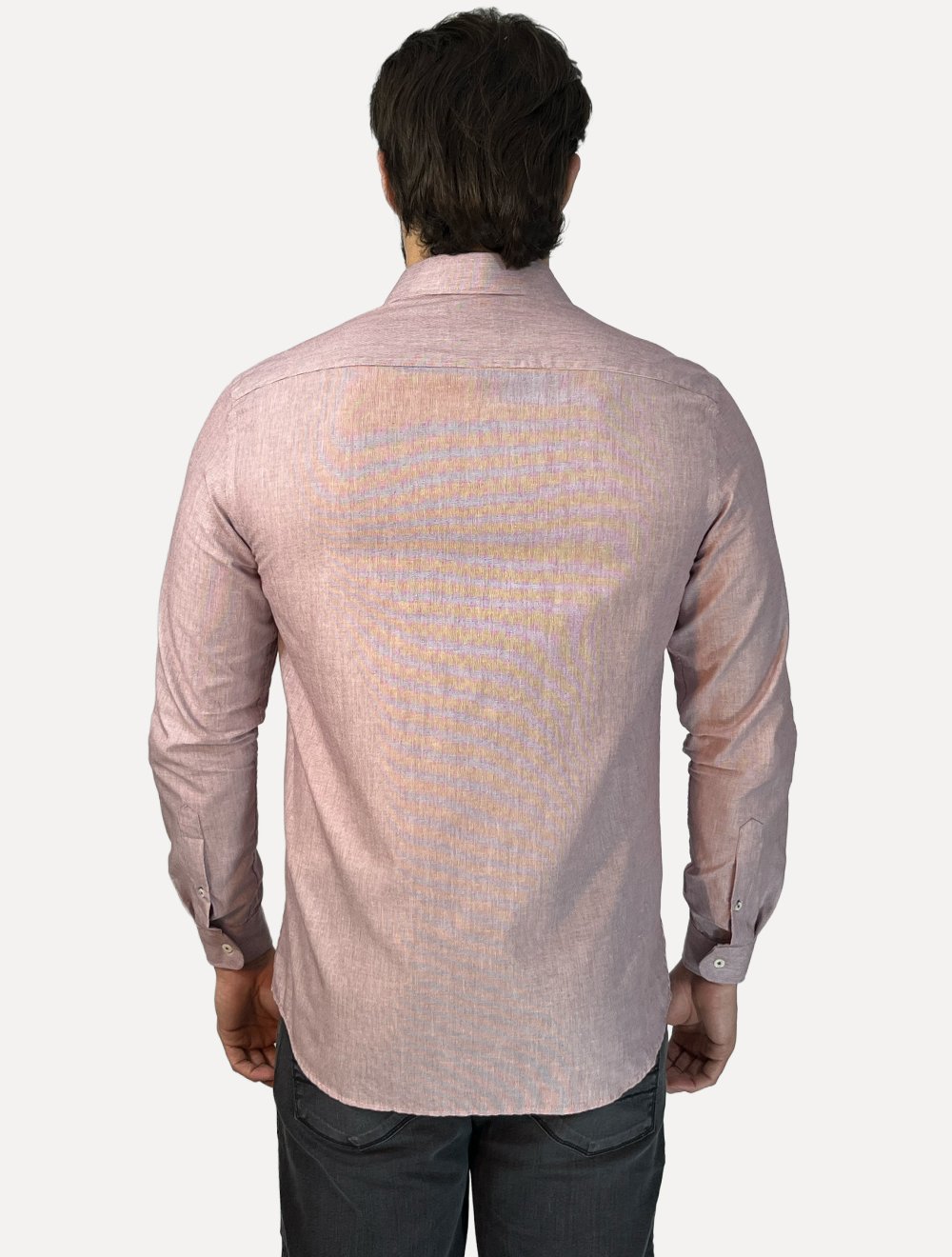 Camisa Dudalina Masculina Slim Fit Superfine Tricoline Cotton Vinho